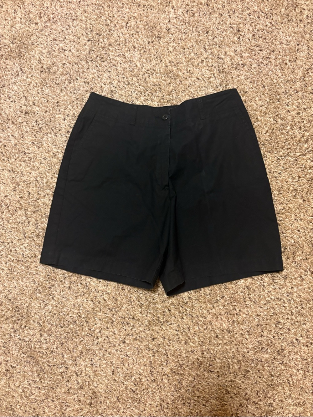 Eddie Bauer Dark Navy Women's Cotton Blend Bermuda Shorts